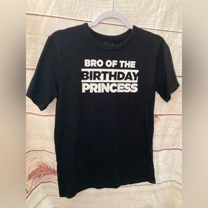 Bro of Birthday Princess shirt-Boys XXL 16/18